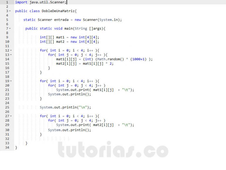 Arrays Java El Doble De Una Matriz Tutorias Co