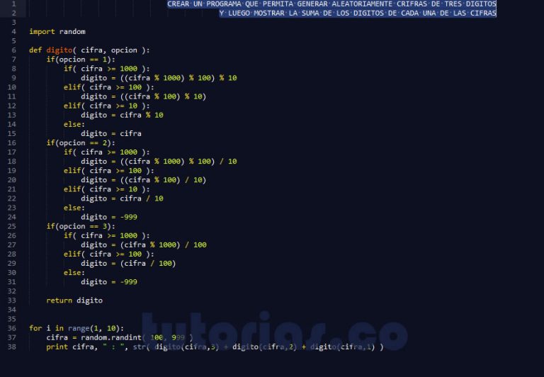 Funciones Python Suma De Los Primeros Tres Digitos Tutorias Co