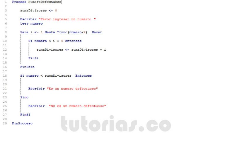 Ciclo Para PSeint Numero Defectuoso Tutorias Co