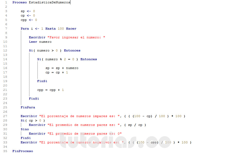 Ciclo Para PSeint Estadistica De Numeros Tutorias Co Hot Sex Picture