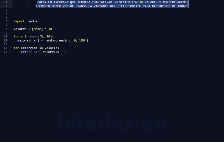 Arrays Python Variante Ciclo Foreach Tutorias Co