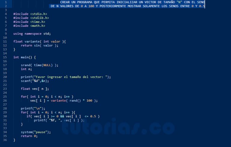 Arrays Turbo C Acote Funcion Seno Tutorias Co