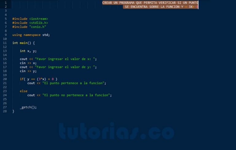 Sentencia If Else Visual C Verificar Punto En Funcion Tutorias Co