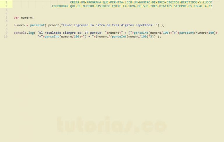 Operadores Javascript Truco Matematico El Numero Tutorias Co