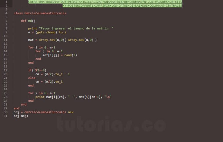 Matrizcolumnascentralesruby Tutorias Co