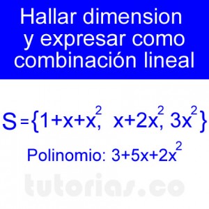 combinacion lineal