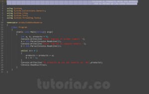 programacion en visualStudio c#