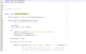 programacion en java: el escrutinio de bolas