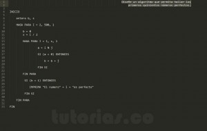 algoritmos: numeros perfectos