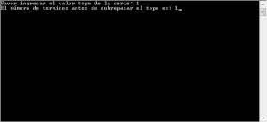 sobrepasar un valor con serie matematica factorial