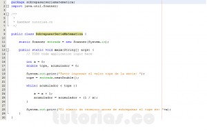 programacion en java: sobrepasar un valor por serie