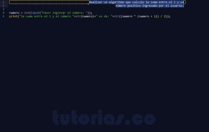 programacion en python: la suma del 1 al n