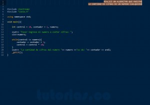 programacion en C++: cantidad de cifras de un numero