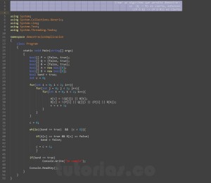 programacion en c#: demostracion implicacion logica