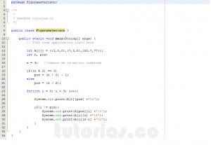 programacion en java: figura asterisco en matriz