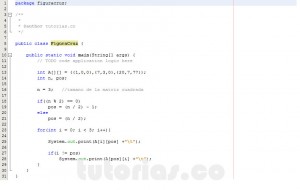 programacion en java: figura cruz en matriz