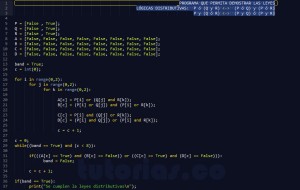 programacion en python: demostrar leyes logicas distributivas