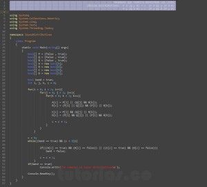 programacion en c#: demostrar leyes logicas distributivas