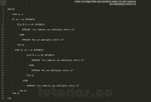algoritmos: numeros multiplos entre si