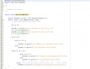 programacion en java: numeros multiplos entre si