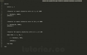 algoritmos: generar numeros aleatorios