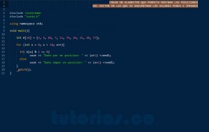 programacion en C++: posiciones vector
