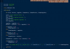 programacion en C++: el tiempo al proximo segundo