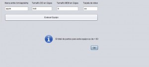 Resultado ejecucion programa evaluacion de equipos
