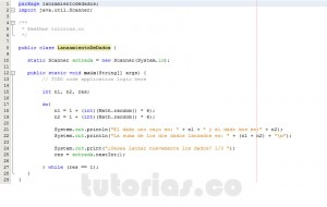 programacion en java: lanzamiento de dados