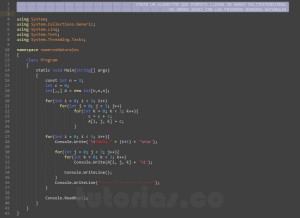 programacion en c#: numeros naturales
