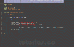 programacion en c#: promedio de numeros cubicos