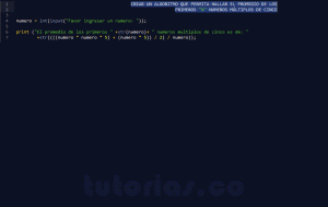 Operadores Python Promedio De Numeros Multiplos De Cinco Tutorias Co Hot Sex Picture