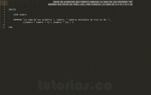 programa en pseudocodigo: suma de numeros multiplos de tres