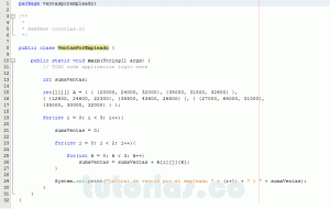 programacion en java: ventas por empleado