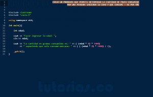 programacion en c++: cantidad fruta consumida