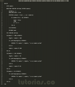 programacion en pseudocodigo: hallar la cantidad de primos