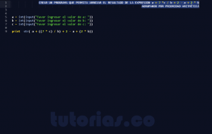 programacion en python: prioridad aritmetica