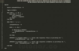 programacion en pseudocodigo: encuesta booleana