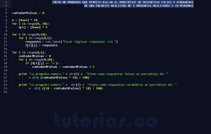 programacion en python: encuesta booleana