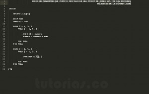 programacion en pseudocodigo: inicializar matriz con numeos multiplos