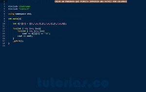 programacion en c++: matriz por columnas