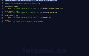 programacion en python: el ultimo digito