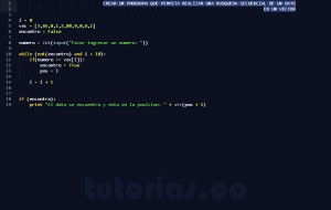 programacion en python: busqueda secuencial de un dato