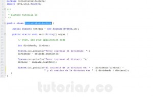 programacion en java: hallar cociente residuo