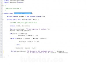 programacion en java: descuento por sueldo