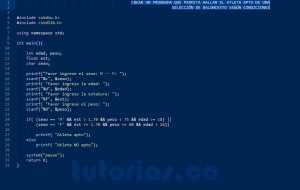 programacion en turbo C: hallar el atleta apto