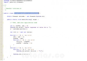 programacion en java: filas columnas multiplos de dos