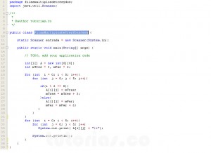 programacion en java: filas multiplos de tres y dos