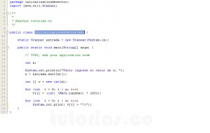 programacion en java: inicializacion de vector