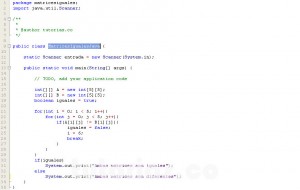 programacion en java: matrices iguales